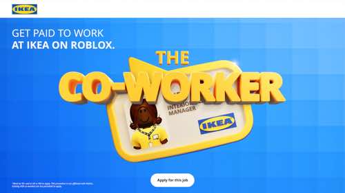 Page Web du jeu The Co-Worker d'Ikea